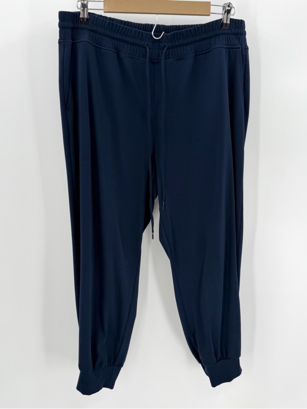 Lou & Grey Joggers Womens XL Navy Blue Luvstretch Comfort Pockets Full Length